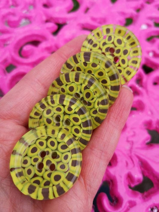 The Sewcado Button – Cute Chunky Resin Button Packed with Tiny Avocados