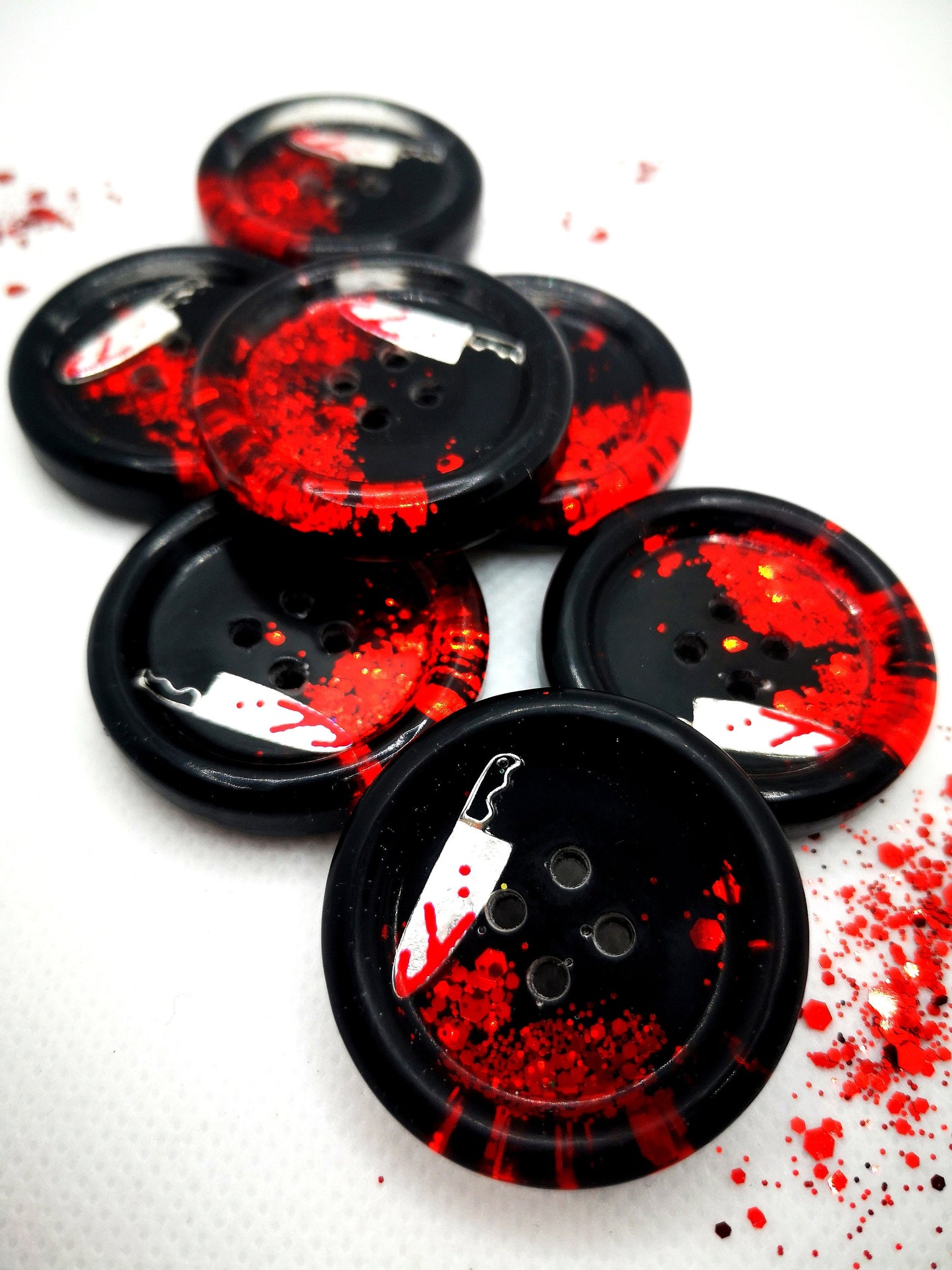 The Once Upon a Crime Button – Dark Morbid True Crime Inspired 35mm Resin Button